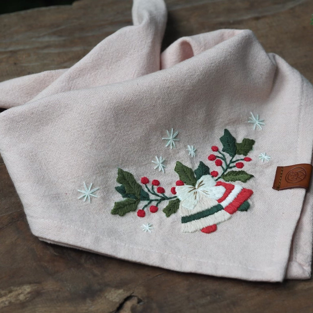 Christmas Embroidery Bandana 2024: Ring a Bell