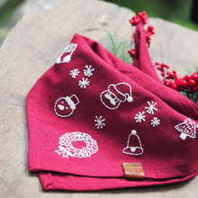 Load image into Gallery viewer, Christmas Embroidery Bandana 2024: XMAS neccessities
